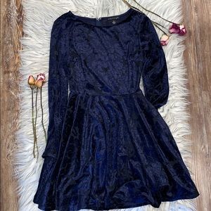 Brand new navy velvet dress